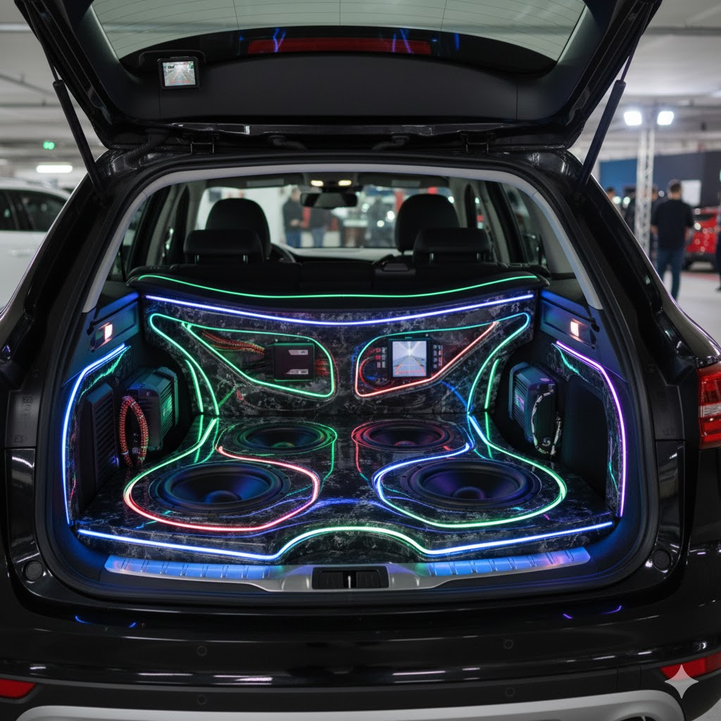 In-car screen display